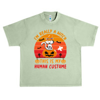 Halloween T  Shirt Funny Halloween This Is My Human Costume T  Shirt Urban Heavy T-shirt | Artistshot