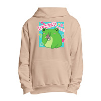 Kawaii Frog Strawberry Milk Japanese Letters Cute Graphic Pullover Hoo Urban Pullover Hoodie | Artistshot