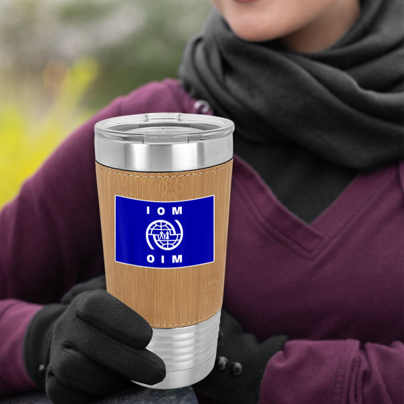 International Organization For Migration (iom) Flag T Shirt Leatherette Tumbler | Artistshot