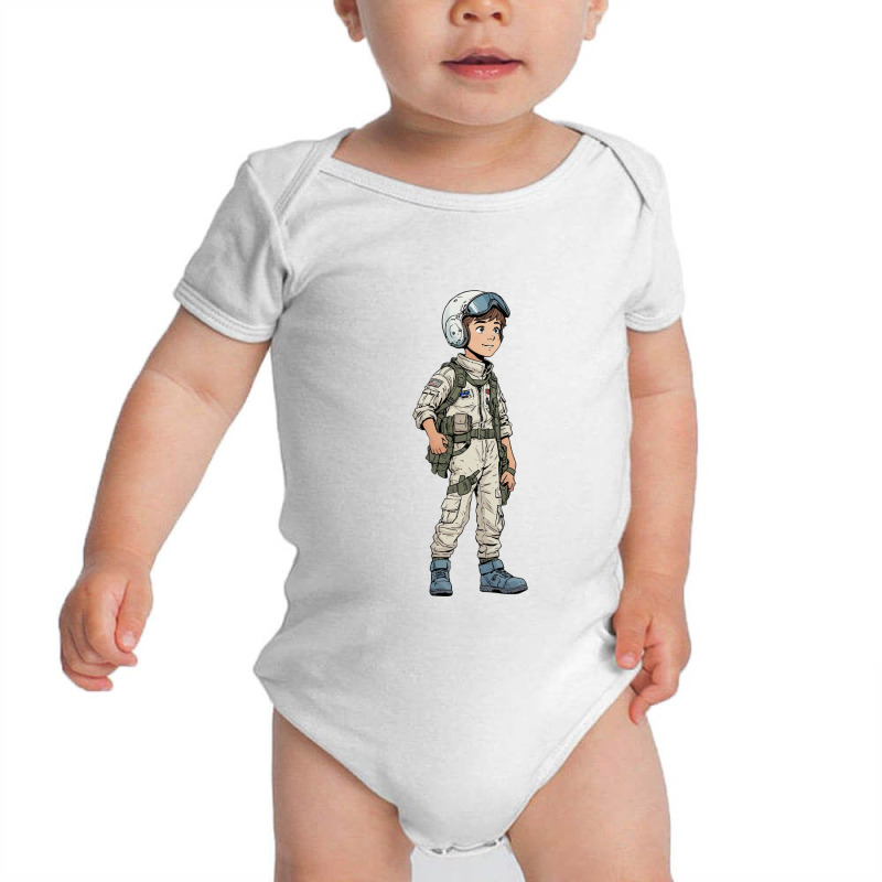 Vintage Comic Fighter Pilot Baby Bodysuit by Inspired Images | Artistshot