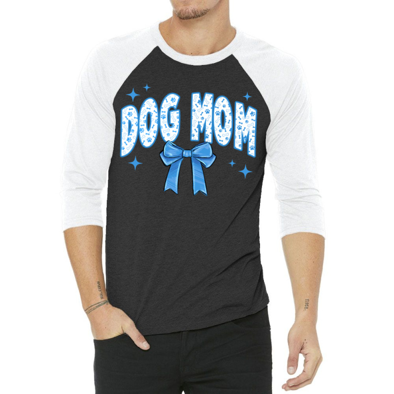 Dog Mom Coquette 3/4 Sleeve Shirt by Oma's Magic World | Artistshot