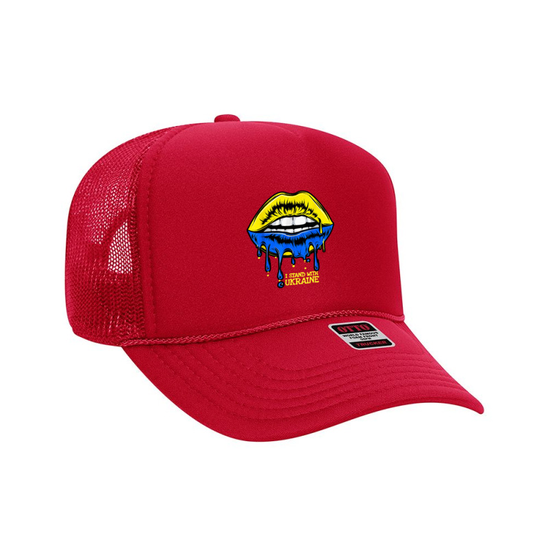 I Stand With Lips Flag Foam Trucker Hat | Artistshot