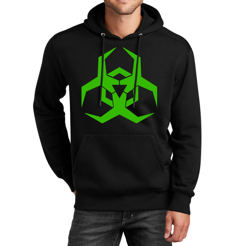 Toxic Neon Green Biohazard Symbol Unisex Hoodie by DJ Art | Artistshot