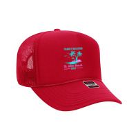 Family Vacation 2022 Vintage Lost Paradise St. Kitts Beach Premium Foam Trucker Hat | Artistshot