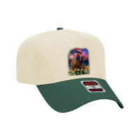 Usa President Donald Trump Rides On A Ferocious Lion Adjustable Baseball Cap | Artistshot