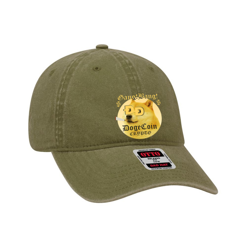 Dogecoin Crypto Gang! Bang! Dyed Cap | Artistshot