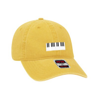 Piano Keyboard Dyed Cap | Artistshot