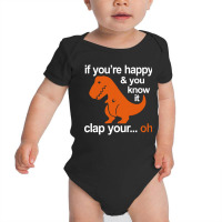 T-rex Clap Your Hands Baby Bodysuit | Artistshot