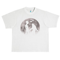 Bigfoot T Shirtbigfoot And Alien Ufos Moon T Shirt Urban Heavy T-shirt | Artistshot