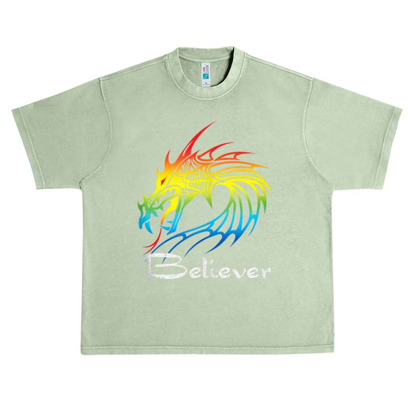 Dragon Believer Imagine This Gift For Dragon Fans Animations Character Urban Heavy T-shirt by HailieDesign | Artistshot