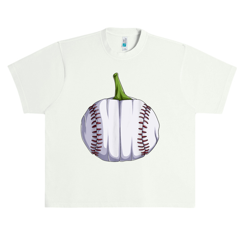 Baseball Pumpkin T Shirt Mens Boys Halloween Softball Lover 270 Urban Heavy T-shirt | Artistshot