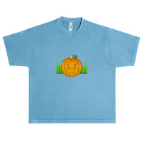 Pumpkin On The Grass Urban Heavy T-shirt | Artistshot