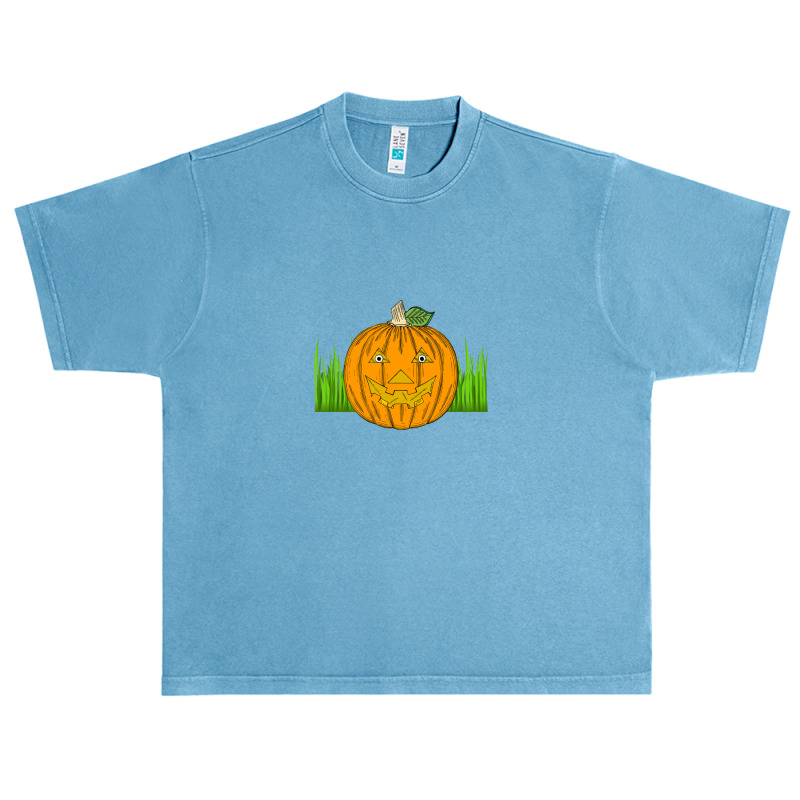 Pumpkin On The Grass Urban Heavy T-shirt | Artistshot