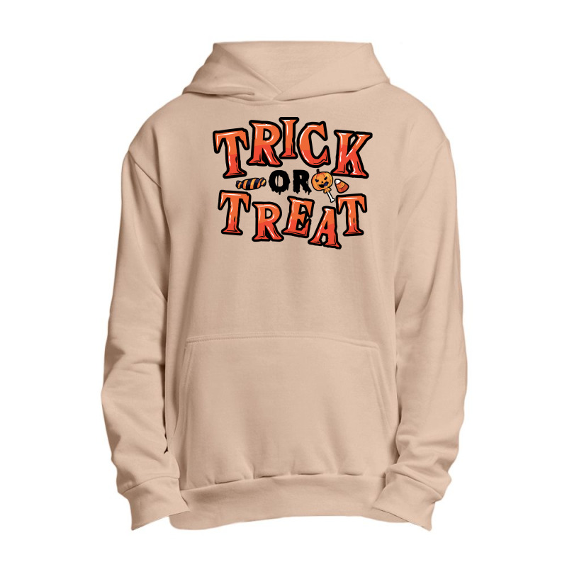 Trick Or Treat T Shirtcute Trick Or Treat Halloween Candy Sweets Costu Urban Pullover Hoodie | Artistshot