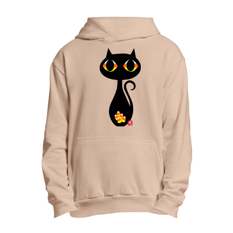 Halloween T  Shirt Candy Corn Halloween Cat T  Shirt Urban Pullover Hoodie | Artistshot