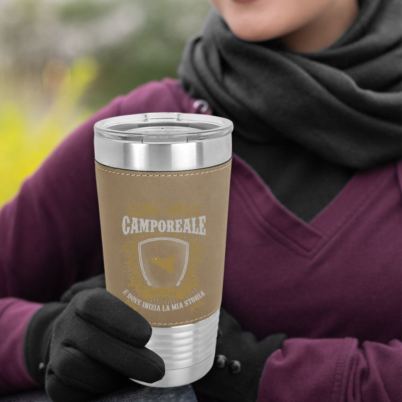 Camporeale Sicilia E Dove Inizia La Mia Storia Shirt Leatherette Tumbler | Artistshot