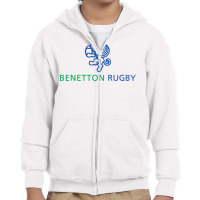 Benetton Rugby Youth Zipper Hoodie | Artistshot