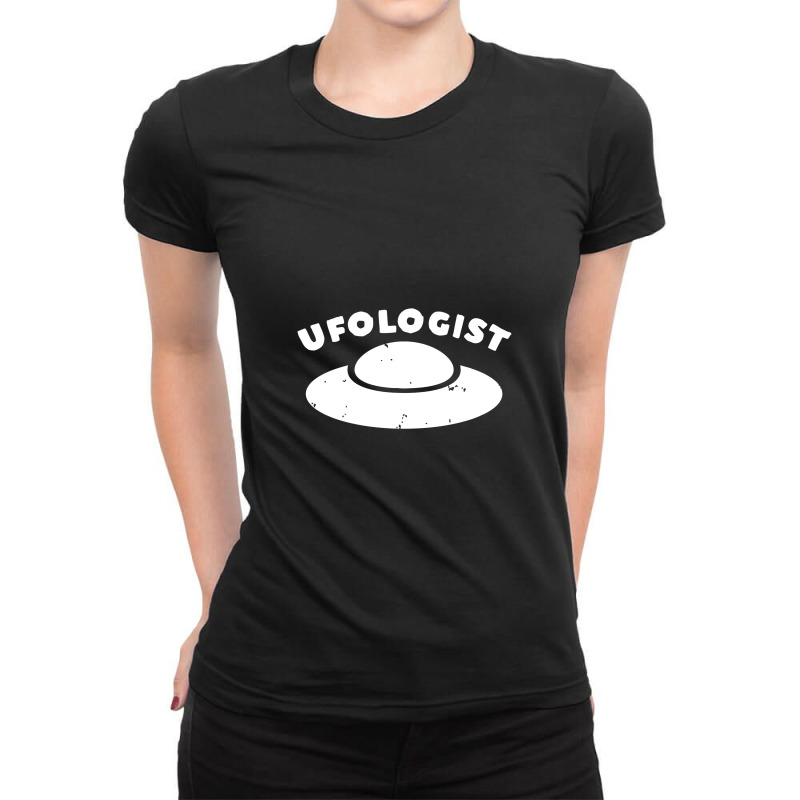 Ufologist Retro Vintage Sci Fi Ladies Fitted T-Shirt by watuwalik | Artistshot