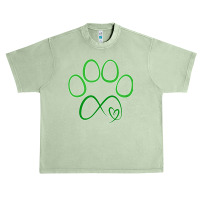 Forever Love Paw Print Heart Puppy Dog Pet Urban Heavy T-shirt | Artistshot