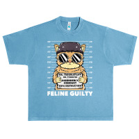 Funny Cat  Feline Guilty  Guilty Cat Trouble Fluff Mugshot Urban Heavy T-shirt | Artistshot