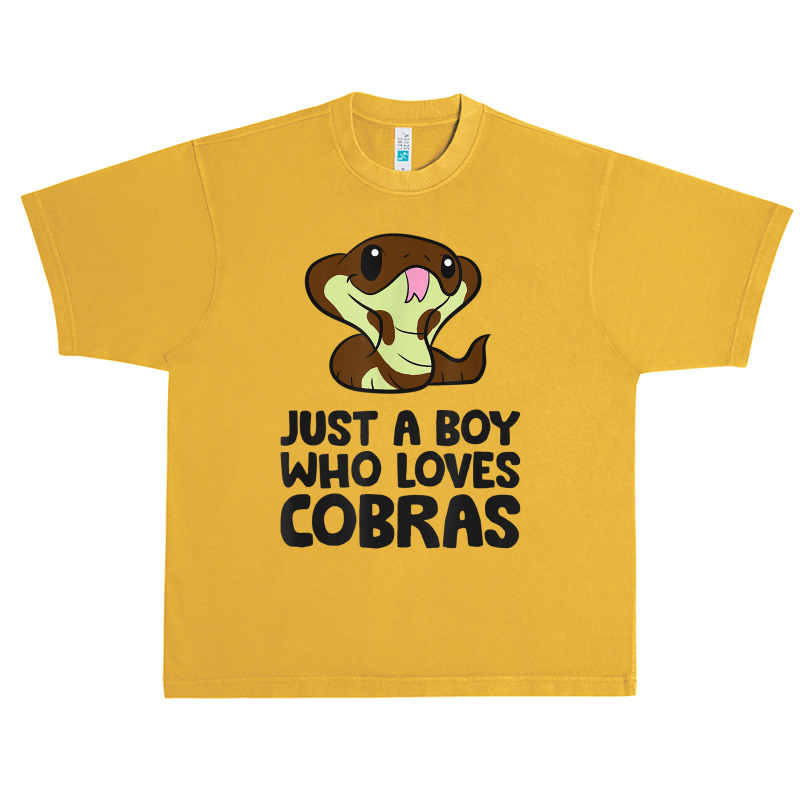 King Cobra Snake Just A Boy Who Loves Cobras T Shirt Urban Heavy T-shirt | Artistshot