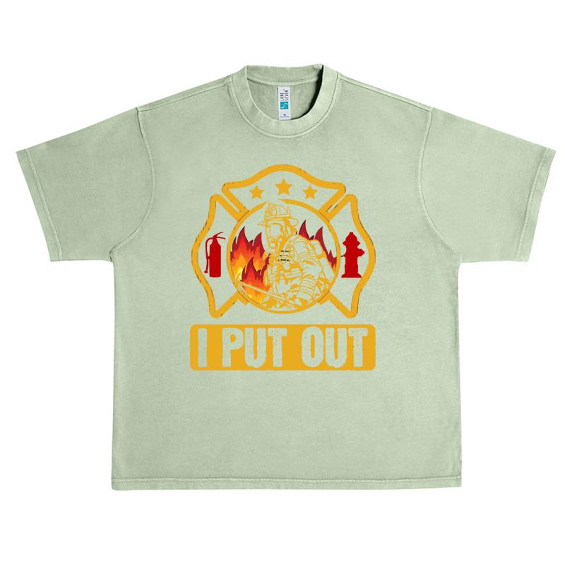 Firefighter T  Shirt Fire Rescue Firefighter I Put Out Fireman T  Shir Urban Heavy T-shirt | Artistshot