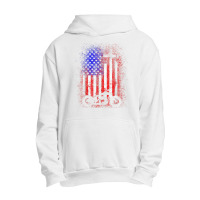 Vintage Motor Bike Usa Flag Christian Faith For Bikers Retro Vintage Urban Pullover Hoodie | Artistshot