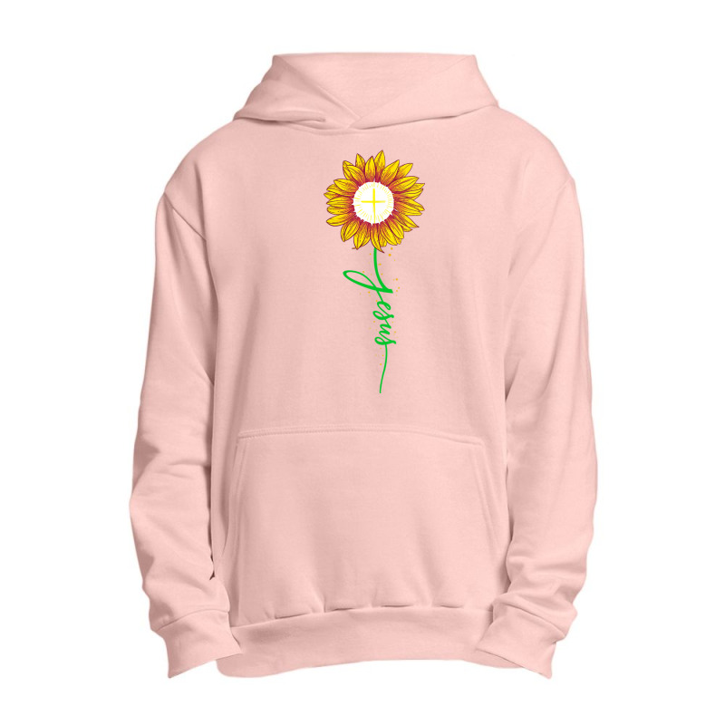 Womens Faith God Christian Religious Bible Church Jesus Sunflower Funn Urban Pullover Hoodie by Aria-Proctor | Artistshot