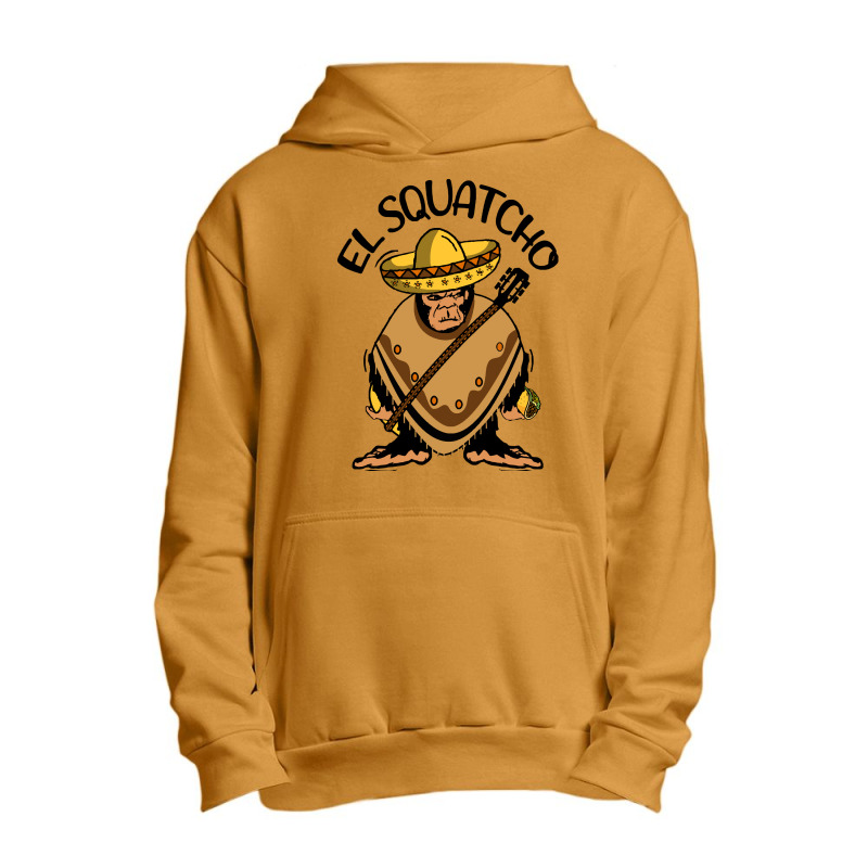 Bigfoot Cinco De Mayo T Shirtbigfoot El Squatcho T Shirt Urban Pullover Hoodie | Artistshot