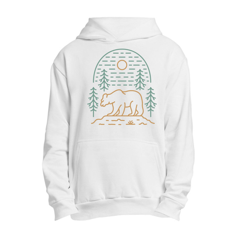 Wild Bear Forest 2 Urban Pullover Hoodie by VEKTORKITA | Artistshot