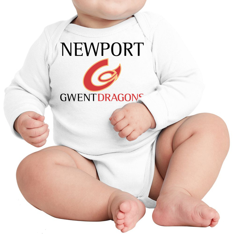 Newport Gwent Dragons Long Sleeve Baby Bodysuit by SomArt | Artistshot