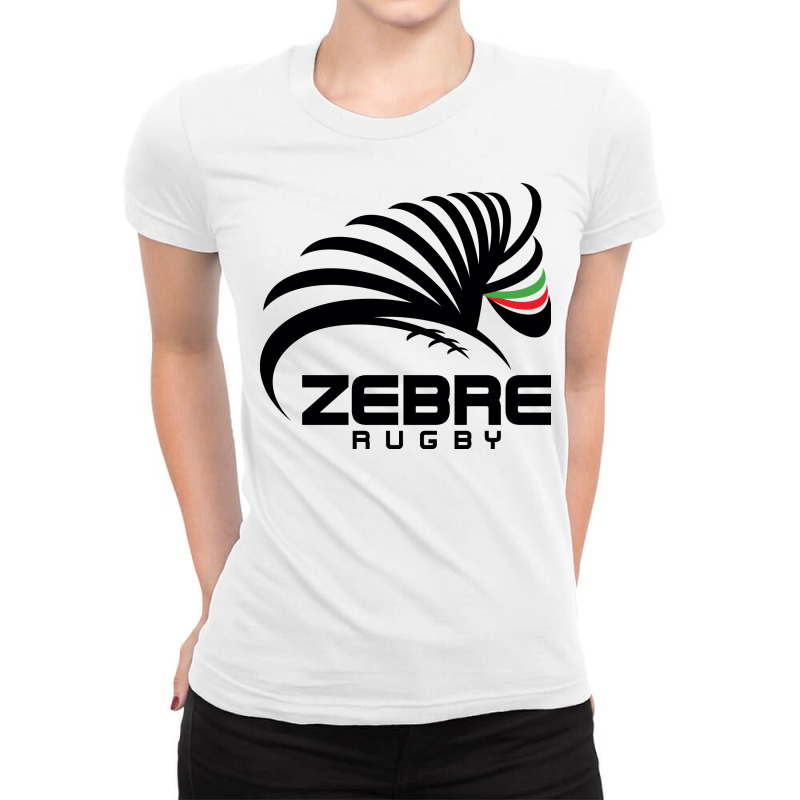 Zebre Rugby Ladies Fitted T-Shirt by SomArt | Artistshot