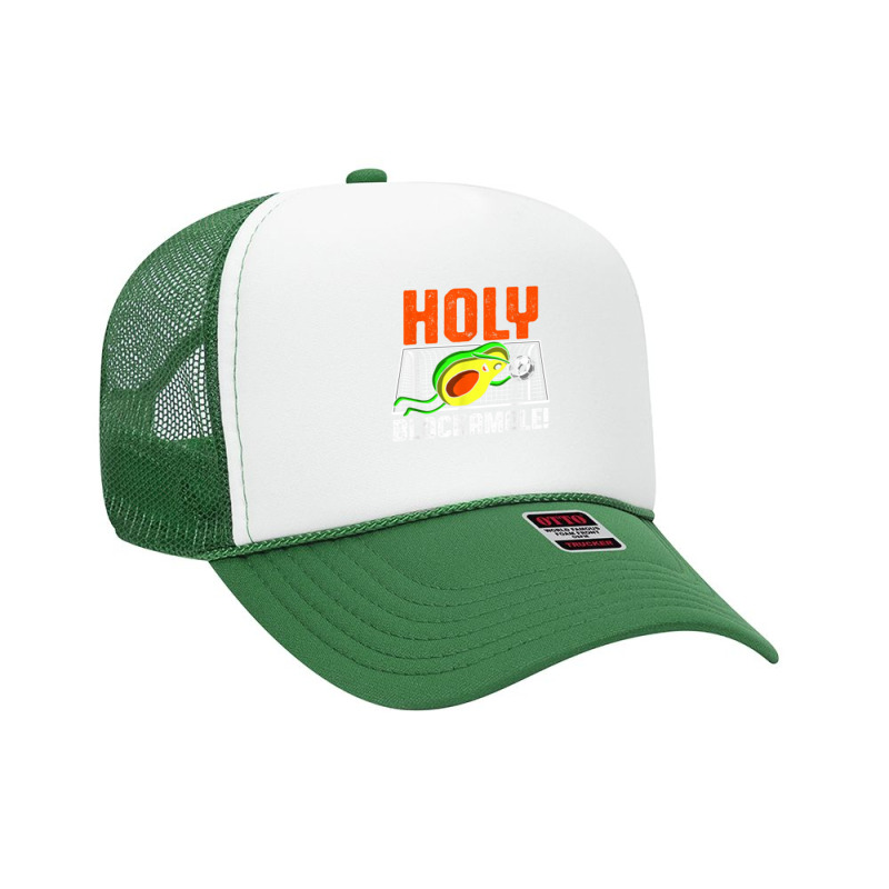 Holy Blockamole Soccer Blocker Funny Avocado Goalie Gift T Shirt Foam Trucker Hat by alanacaro | Artistshot