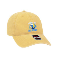 Volleyball Sport Lover Strike Out Diabetes Awareness Volleyball Fighte Dyed Cap | Artistshot