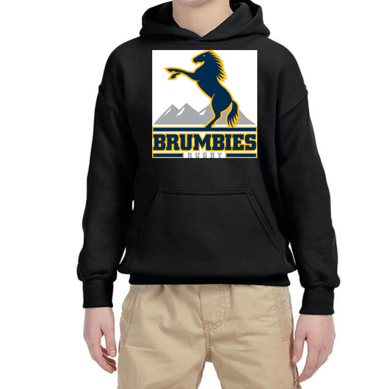 Brumbies Rugby Super League Youth Hoodie by SomArt | Artistshot