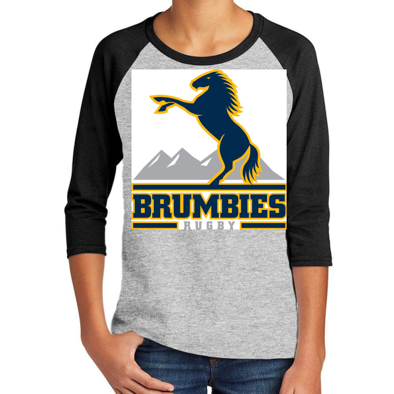 Brumbies Rugby Super League Youth 3/4 Sleeve by SomArt | Artistshot