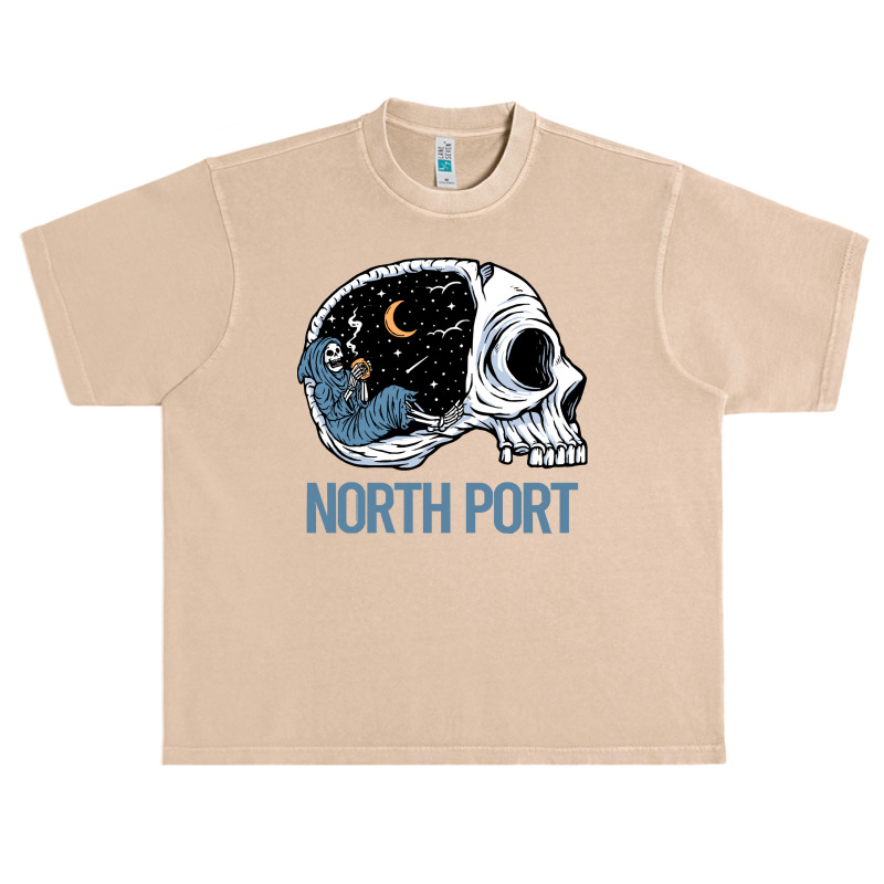 North Port T  Shirt Chilling Skeleton North Port T  Shirt Urban Heavy T-shirt | Artistshot