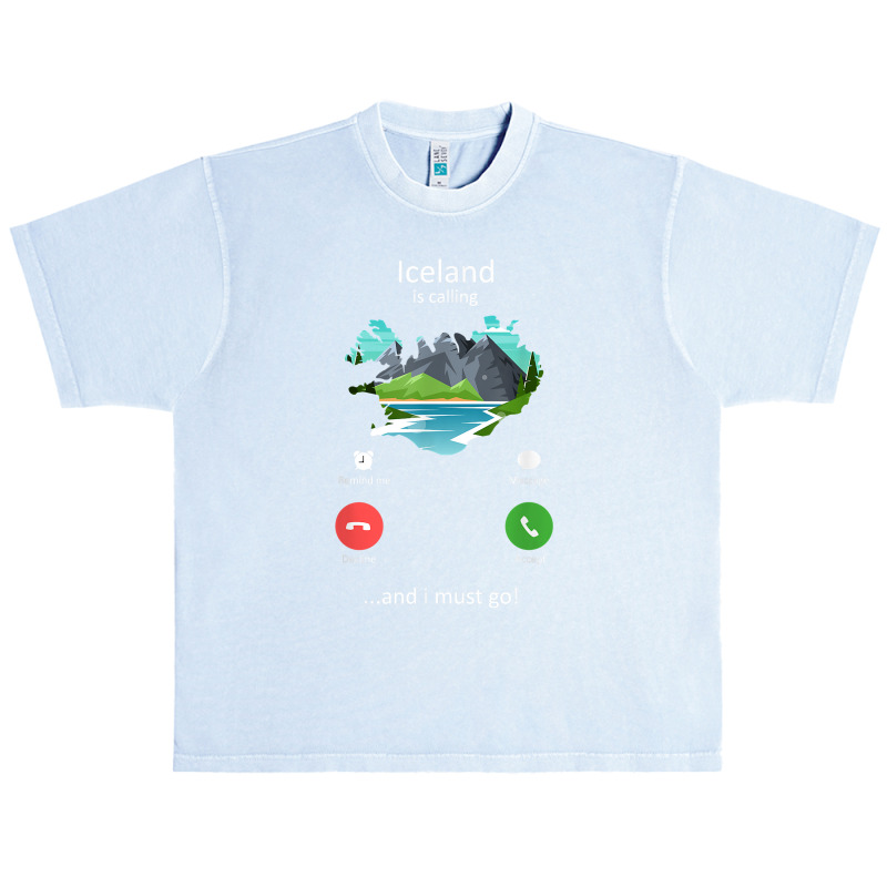 Iceland Is Calling And I Must Go Funny Iceland T Shirt Urban Heavy T-shirt by ruffelbzk | Artistshot