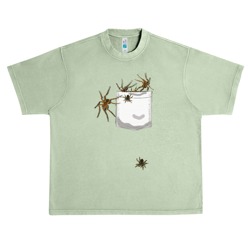 Spiders T  Shirt Pocket Full Of Creepy Spiders Arachnologists Arachnop Urban Heavy T-shirt by pumpedflamingo | Artistshot