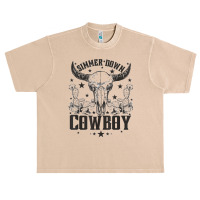 Western Bull Skull Simmer Down Cowboy Cowgirl Country Urban Heavy T-shirt | Artistshot