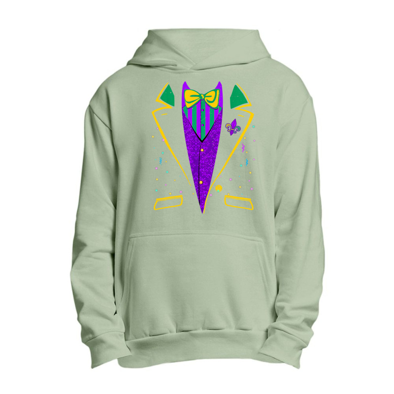 Mardi Gras Tuxedo Costume  Carnival Parade Design Urban Pullover Hoodie | Artistshot