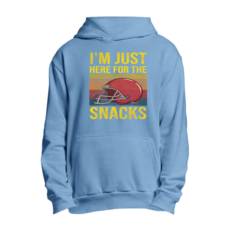 Im Just Here For The Snacks Women Football Gameday Urban Pullover Hoodie by pester | Artistshot