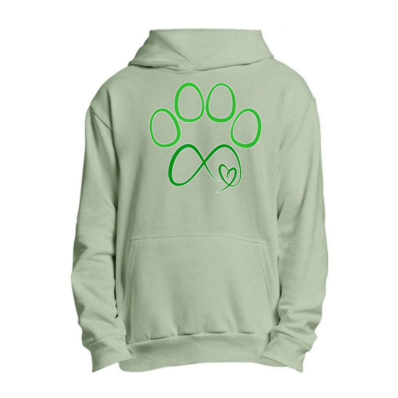 Forever Love Paw Print Heart Puppy Dog Pet Urban Pullover Hoodie | Artistshot