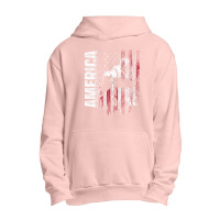 Football Lineman America Flag Offensive Defensive Player Urban Pullover Hoodie | Artistshot