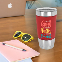 Jesus A Child Of God A Woman Of Faith A Warrior Of Christ Leatherette Tumbler | Artistshot