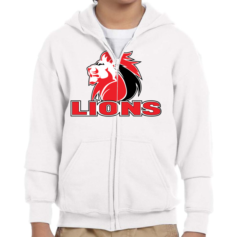 Lions Rugby Super League Youth Zipper Hoodie by SomArt | Artistshot