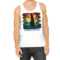 Riverside California Ca Palm Tree Surfboard Surfer Surfing T Shirt Tank Top | Artistshot