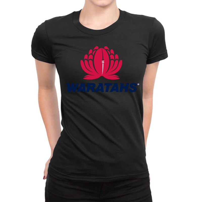 New South Wales Waratahs Rugby Super League Ladies Fitted T-Shirt by SomArt | Artistshot