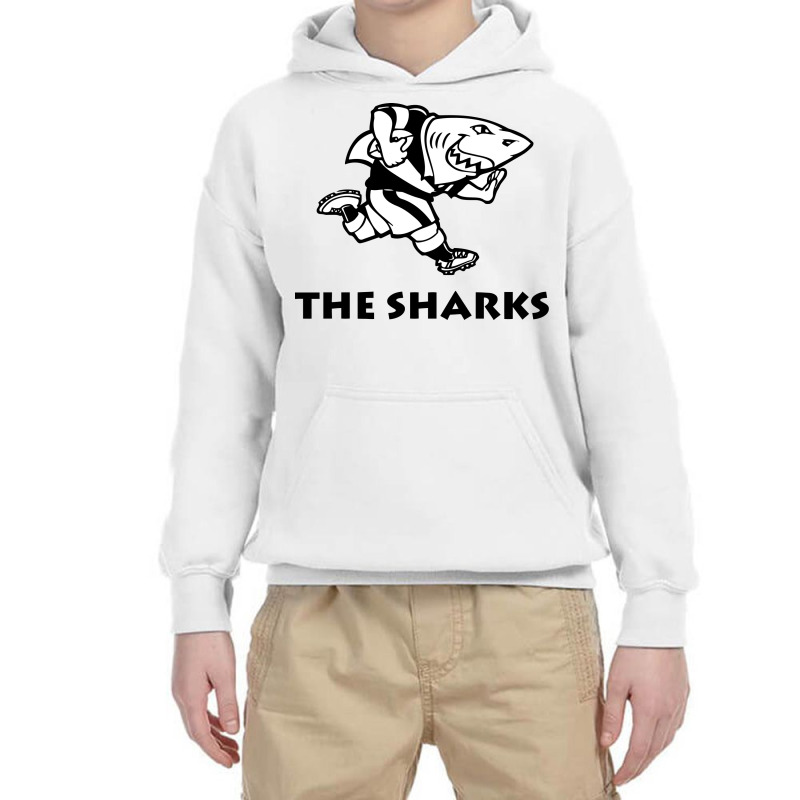 The Sharks Rugby Super League Youth Hoodie by SomArt | Artistshot