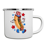 4th Of July Hot Dog Sleeve Dark Camper Cup | Artistshot